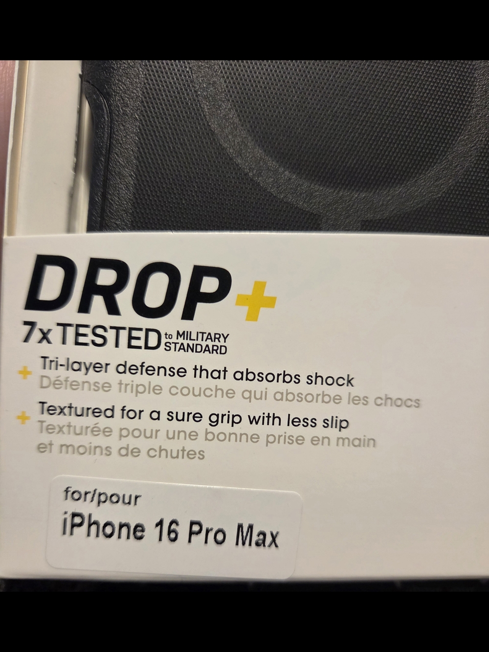 OtterBox DROP+ Black iPhone Case with MagSafe Ring IPhone 16 Pro Max